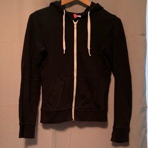 Black full zip hoodie